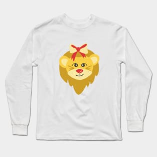 Cute Christmas Lion Long Sleeve T-Shirt